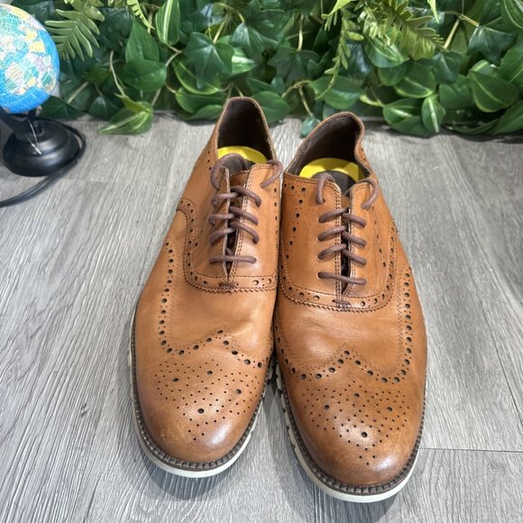 Cole Haan ZERØGRAND Wingtip Oxford C14493 British Tan Leather Men’s Size 13 M main image 8